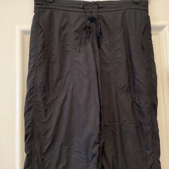 Tail Tech Pants Size Small Black Nylon Blend Athletic Rouched Legs Gym Tie Waist - Picture 2 of 14